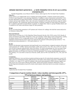 sperm motion kinetics