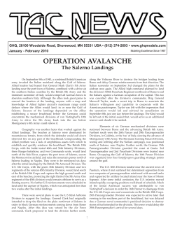 January-February: Operation Avalanche