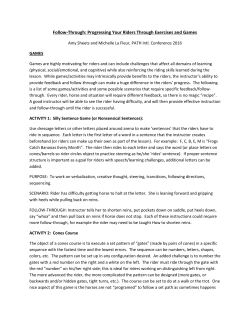 Follow-Through: Progressing Your Riders Through Exercises and