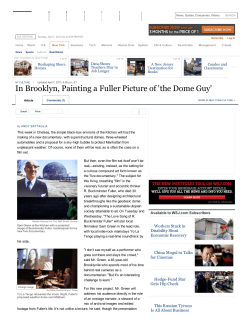 In Brooklyn, Painting a Fuller Picture of `the Dome Guy`