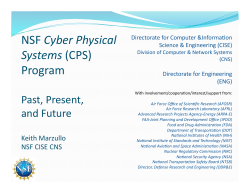 NSF Cyber Physical Systems (CPS) Program