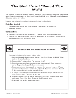 The Shot Heard - SocialStudiesSteed