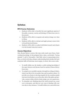 Syllabus - BYU Independent Study!