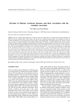 Revision of Silurian vertebrate biozones and their correlation with
