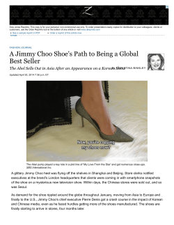 How a Jimmy Choo Shoe Became a Global Best
