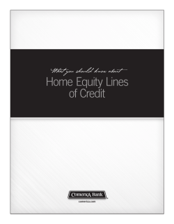 Home Equity Lines of Credit
