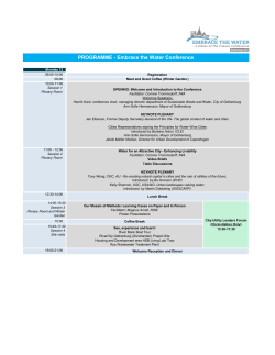 Programme Embrace the Water_2017-05