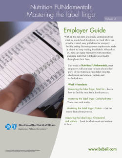 January Cal_ltr.qxp - Blue Cross and Blue Shield of Illinois