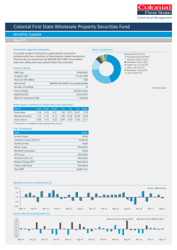 Colonial First State Wholesale Property Securities Fund