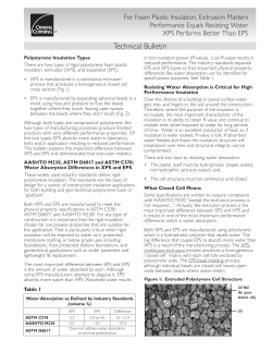 For Foam Plastic Insulation, Extrusion Matters