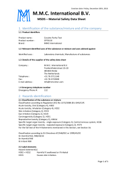 Cocaine Purity Test - MMC International BV