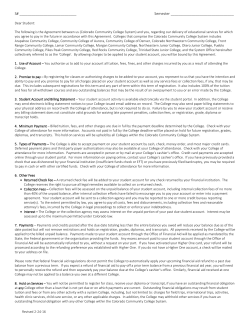 Student Agreement to Pay