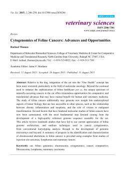 Cytogenomics of Feline Cancers: Advances and Opportunities