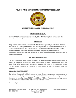 Spring activities - Pollock Pines