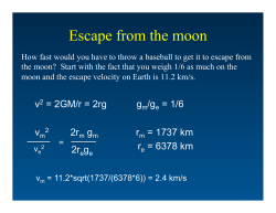 Escape from the moon