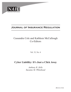 Cyber Liability: It`s Just a Click Away