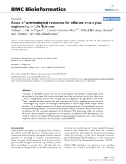 Reuse of terminological resources for efficient ontological