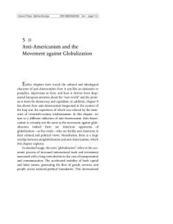 Anti-Americanism and the Movement against
