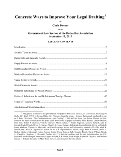 Concrete Ways to Improve Your Legal Drafting