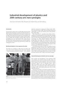 Industrial development of plastics and 20th