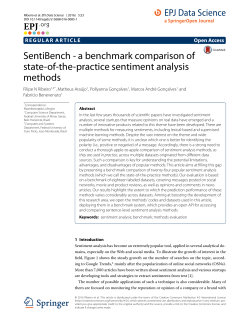 SentiBench - a benchmark comparison of state-of-the