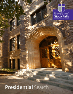 Institutional Profile - Presidential Search