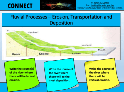 Erosion, Transportation and Deposition
