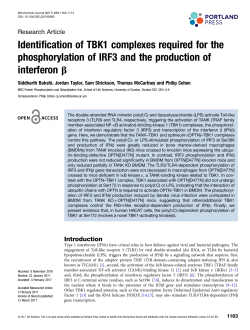 Figure 1 - Biochemical Journal