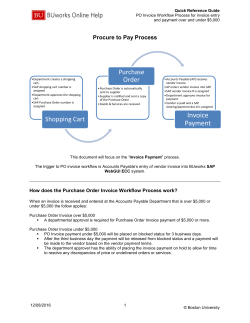 PO Invoice Workflow Process