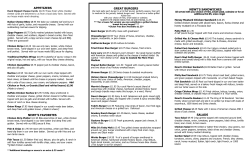 APPETIZERS NEWT`S FAVORITES GREAT BURGERS NEWT`S