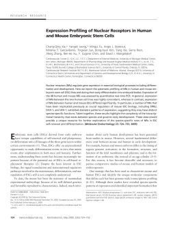 Expression Profiling of Nuclear Receptors in Human and Mouse
