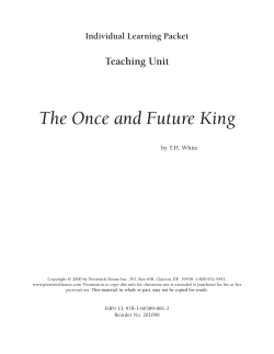 The Once and Future King - Teaching Unit