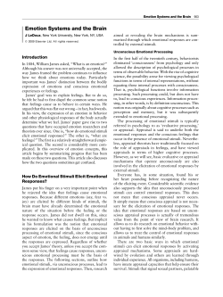 Emotion Systems and the Brain