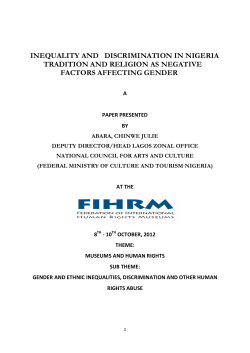 inequality and discrimination in nigeria