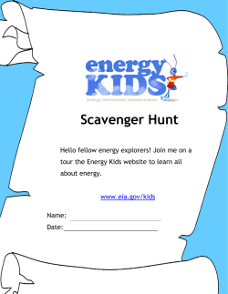 Scavenger Hunt - rss.k12.nc.us