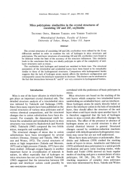 Mica polytypism - Mineralogical Society of America