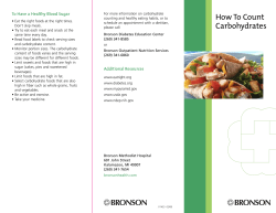 Carbohydrate Counting