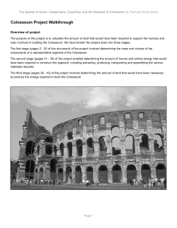 Colosseum Project Walkthrough