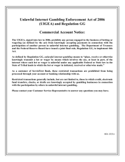Unlawful Internet Gambling Enforcement Act of 2006
