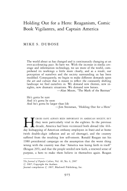 Holding Out for a Hero: Reaganism, Comic Book Vigilantes, and
