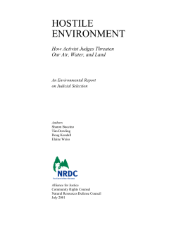 How Activist Judges Threaten Our Air, Water, and Land