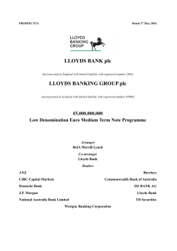 LLOYDS BANK p - Lloyds Banking Group
