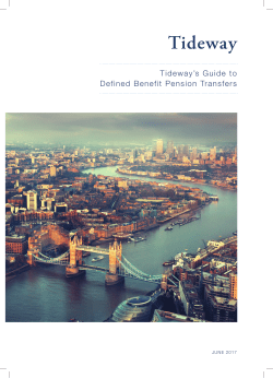 Tideway`s Guide to - final salary transfer