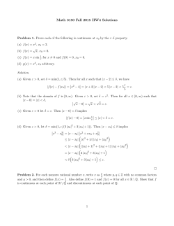 Solutions to Homework 5