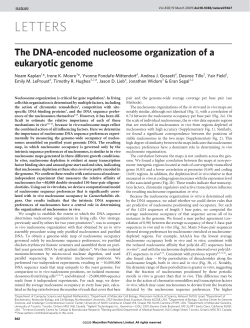 The DNA-encoded nucleosome organization of a