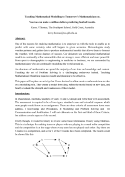 Teaching Mathematical Modelling to Tomorrow`s Mathematicians or