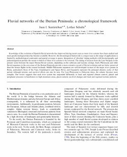 Fluvial networks of the Iberian Peninsula: a chronological framework