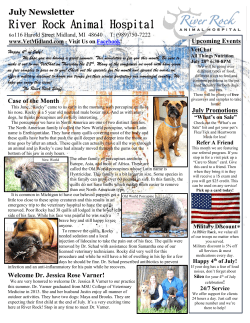 july-2016 - River Rock Animal Hospital