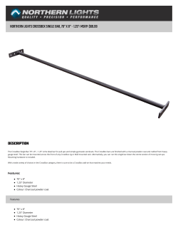 CrossBox Single Bar, 70" x 6"