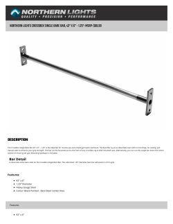 CrossBox Single Bare Bar, 43" x 6"